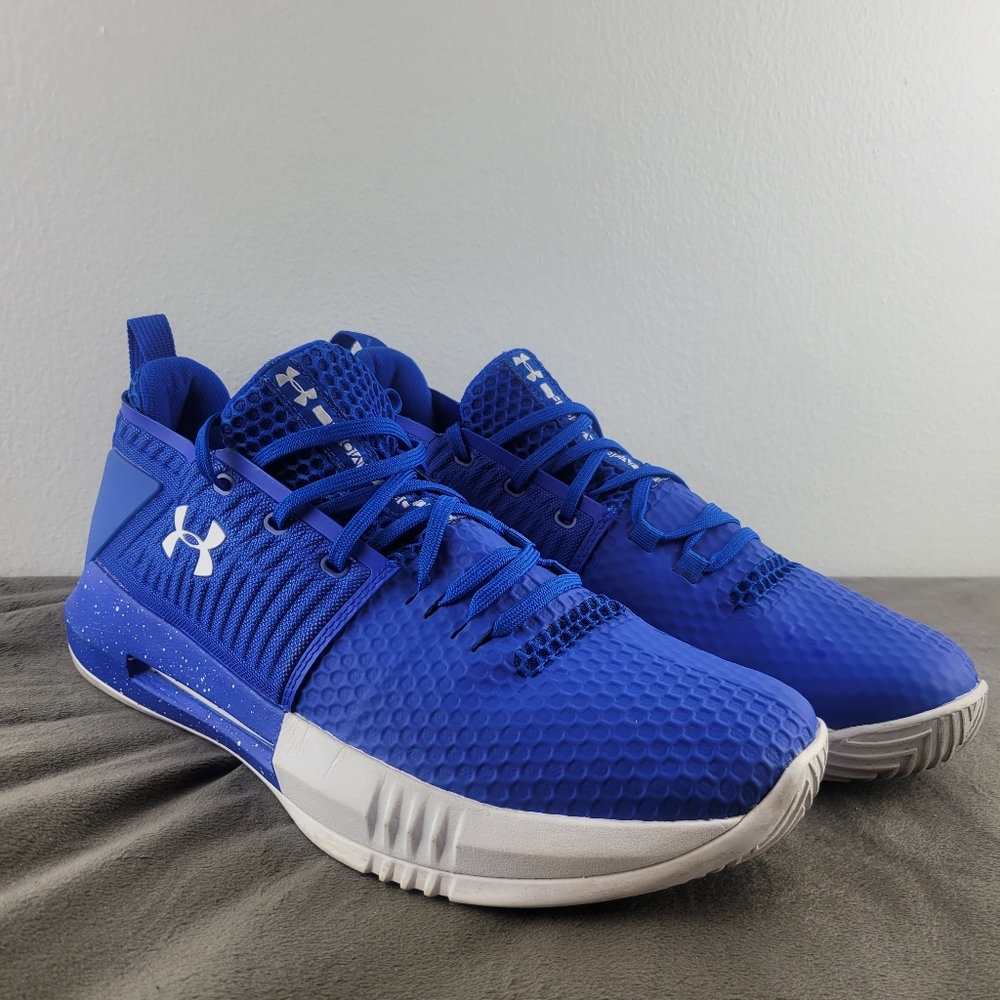 Under Armour UA Sneakers Curry Blue White 3000086-106 Men's 12.5